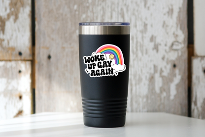 Woke Up Gay Again Sticker