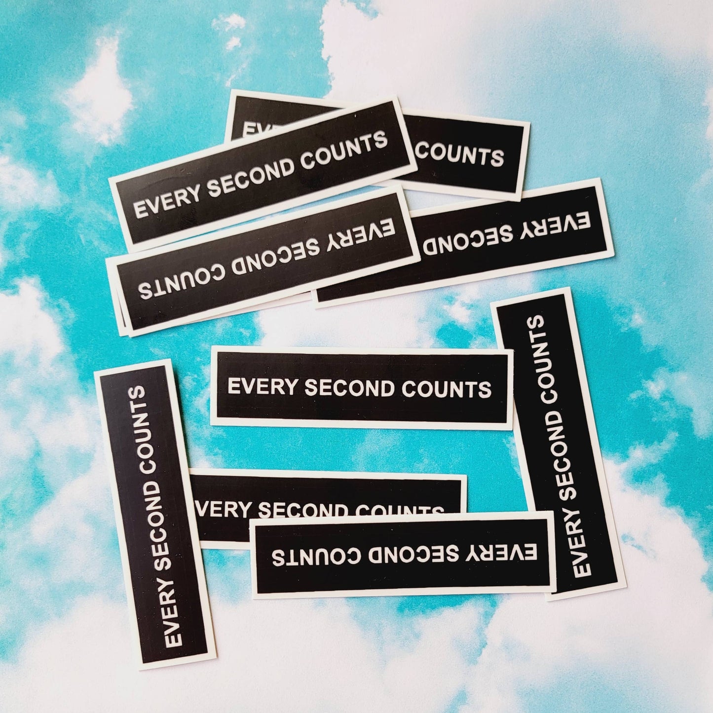 Every Second Counts Sticker