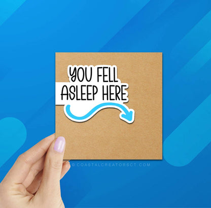 You Fell Asleep Reversible Mag. Bookmark