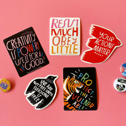 We Are Not Free Raven Sticker