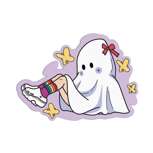 Rainbow Socks Ghost Textured Sticker