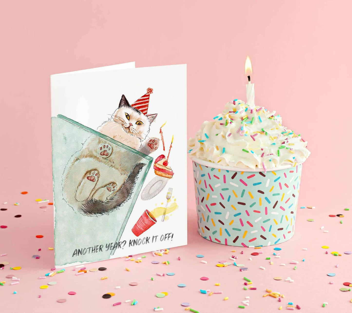 Knock It Off Birthday Card