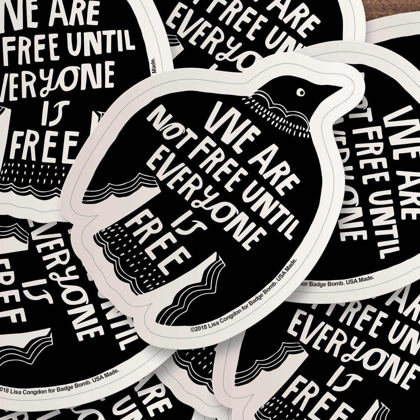 We Are Not Free Raven Sticker
