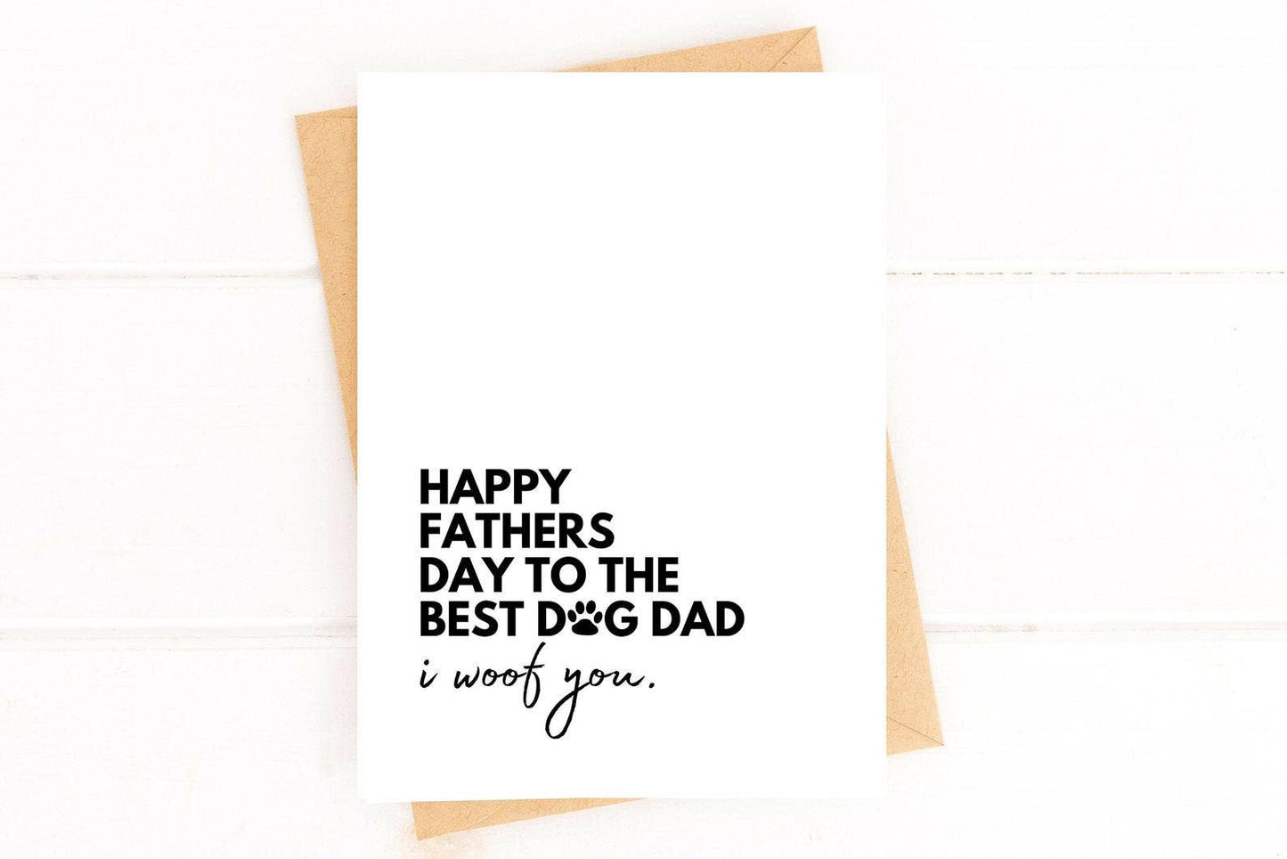 Best Dog Dad Greeting Card