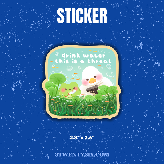 Drink Water Sticker
