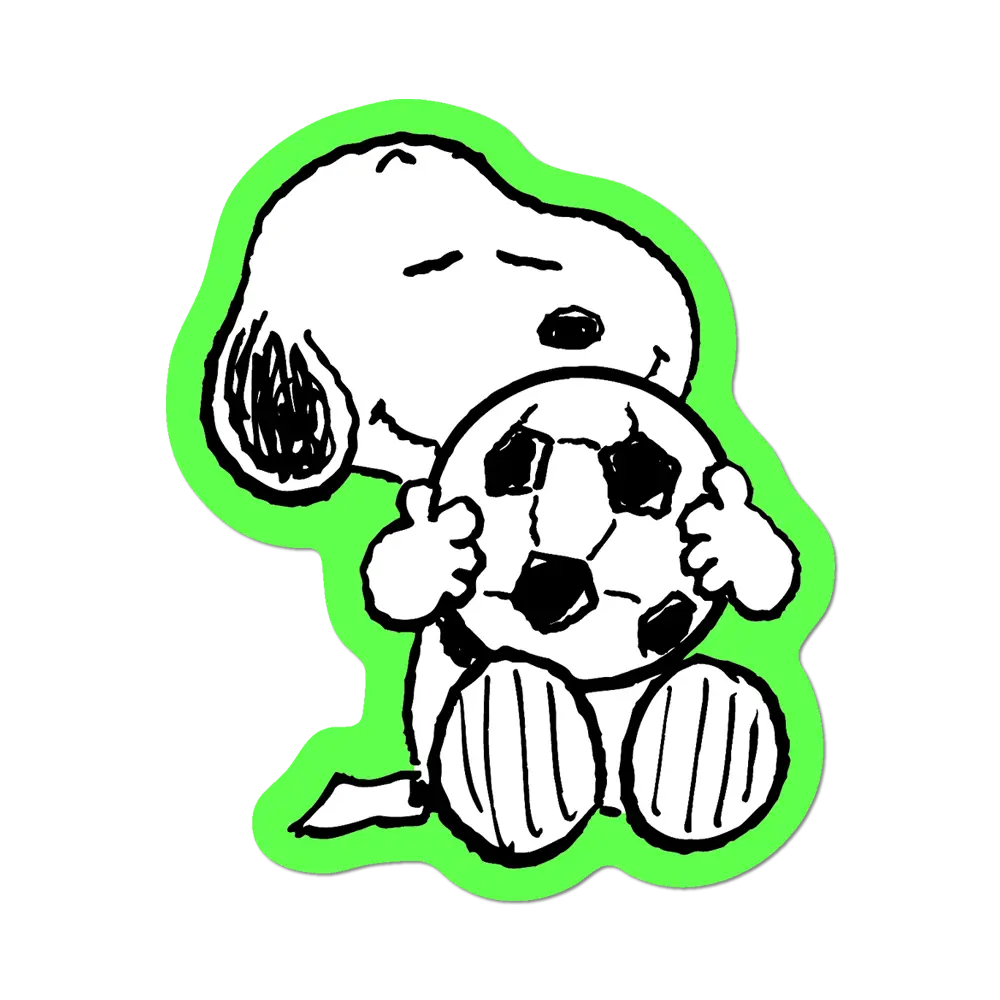 Soccer Snoopy Inspired Sticker