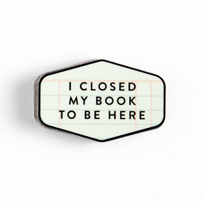 I Closed My Book Sticker