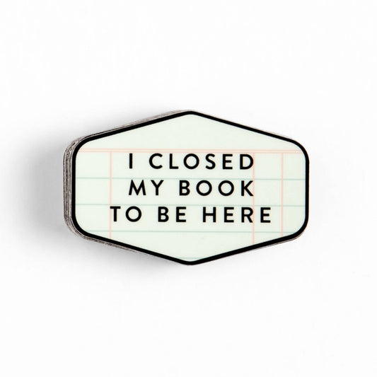 I Closed My Book Sticker