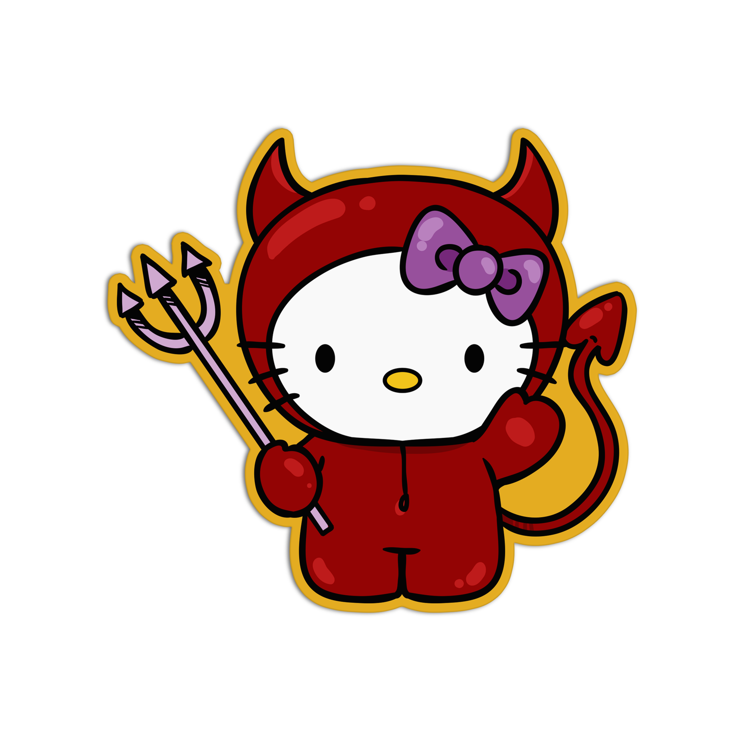 Devil Kitty Sticker