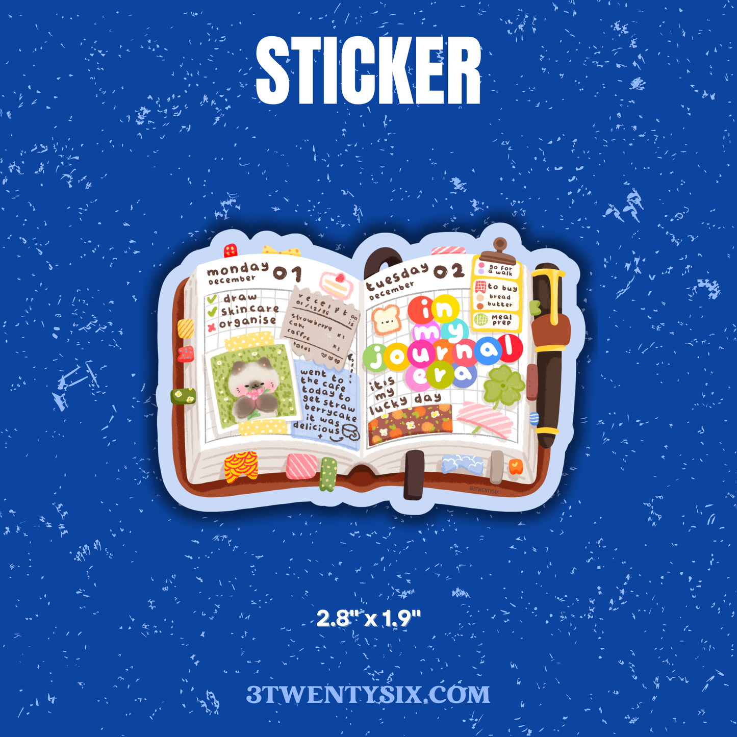 Journal Lover Planner Sticker