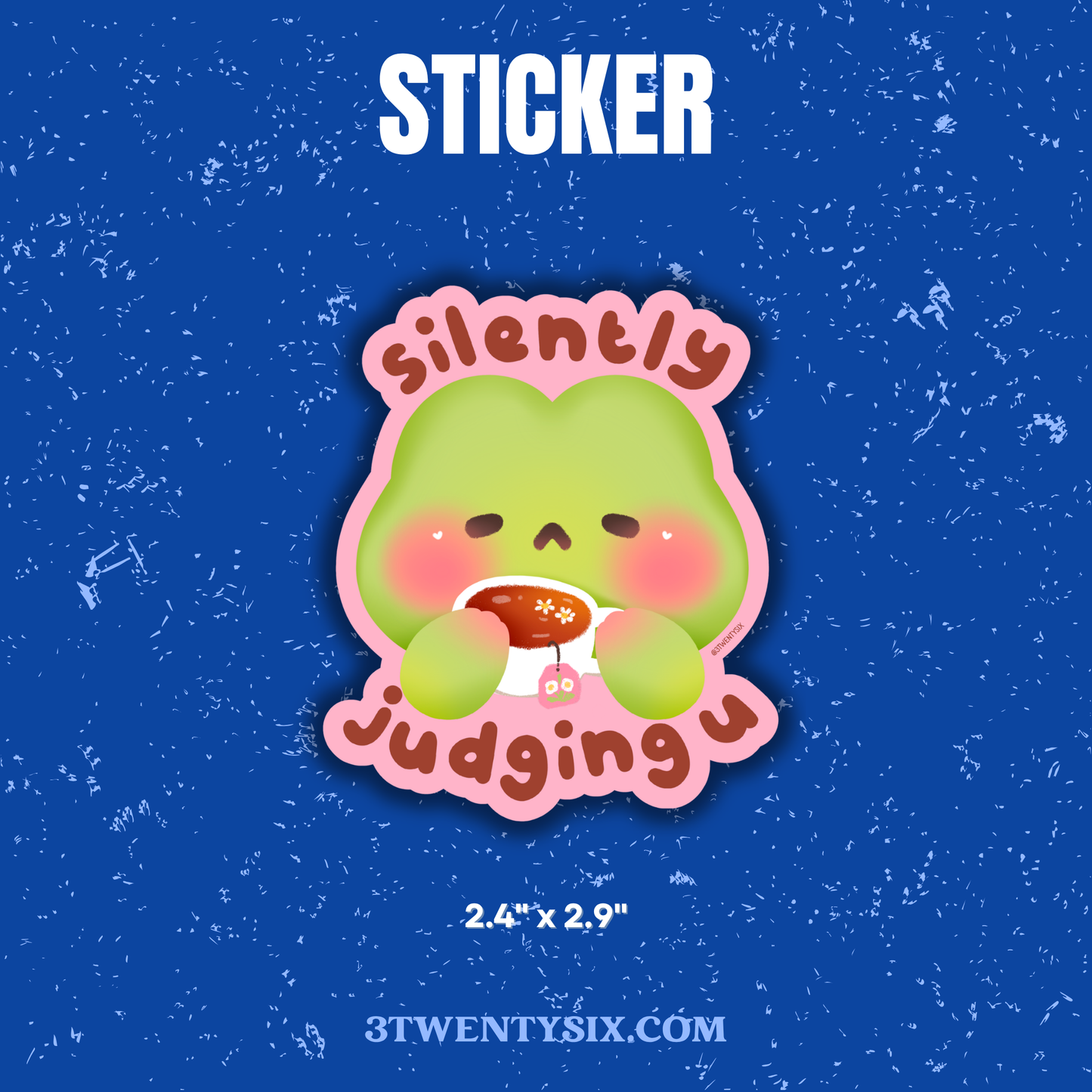 Silently Judging Frog Sticker