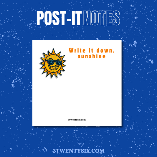 Write it down, Sunshine Post-It