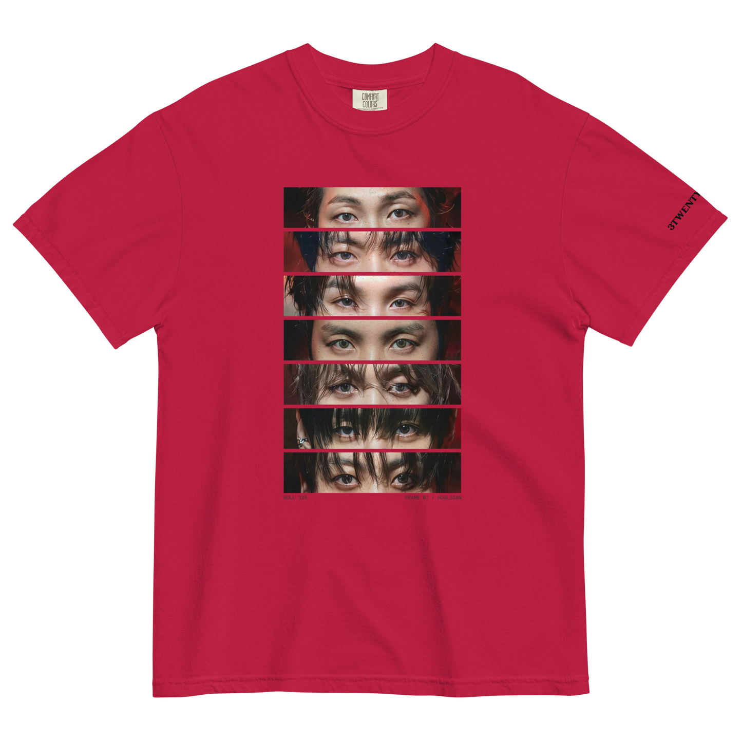 Hooligan Eyes 2 Tee ☞ Red & White