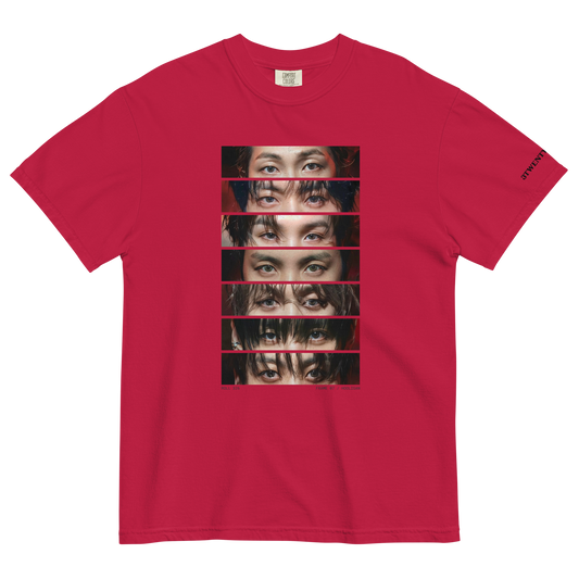Hooligan Eyes 2 Tee ☞ Red & White