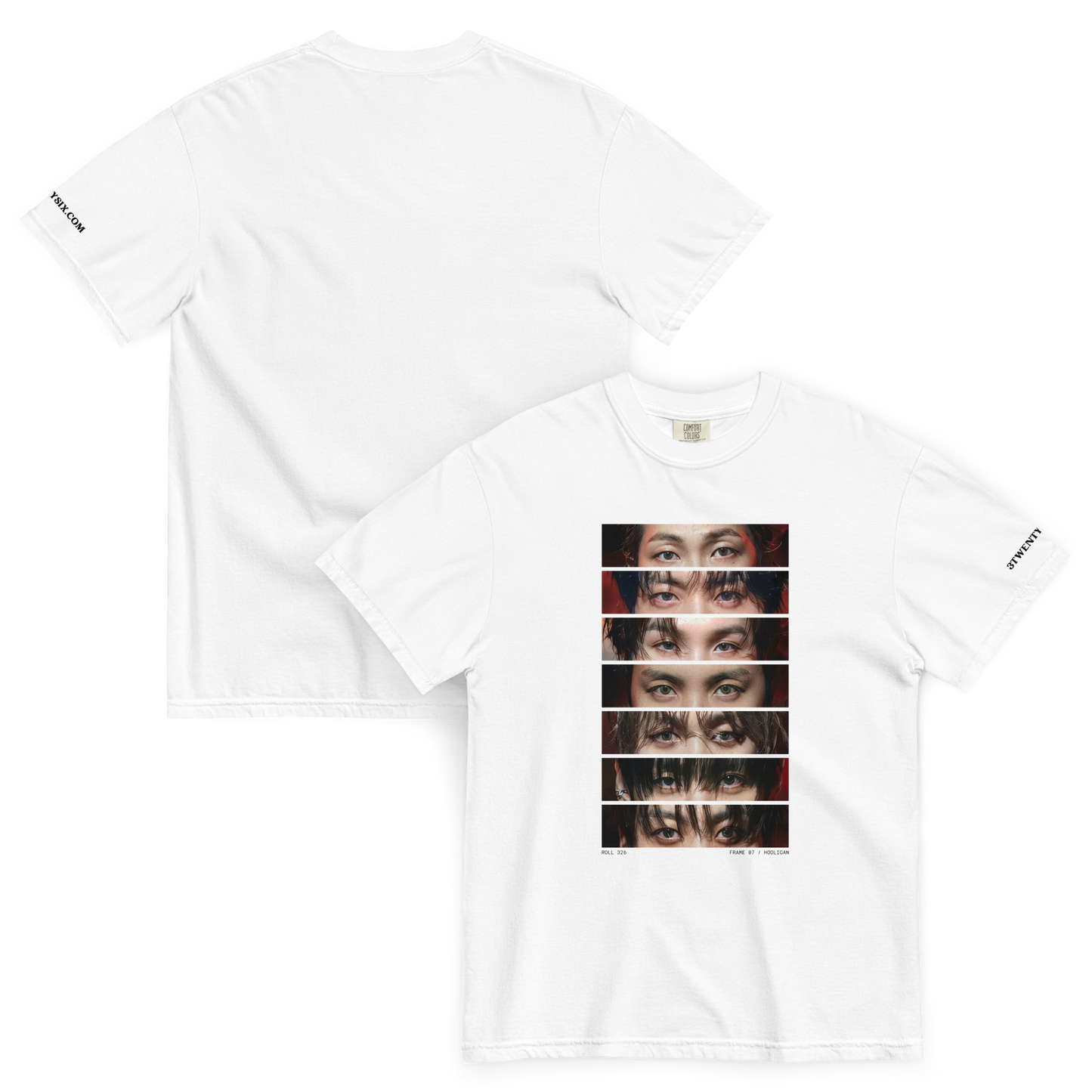 Hooligan Eyes 2 Tee ☞ Red & White